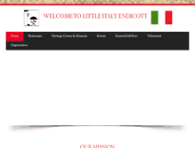 Tablet Screenshot of littleitalyendicott.org